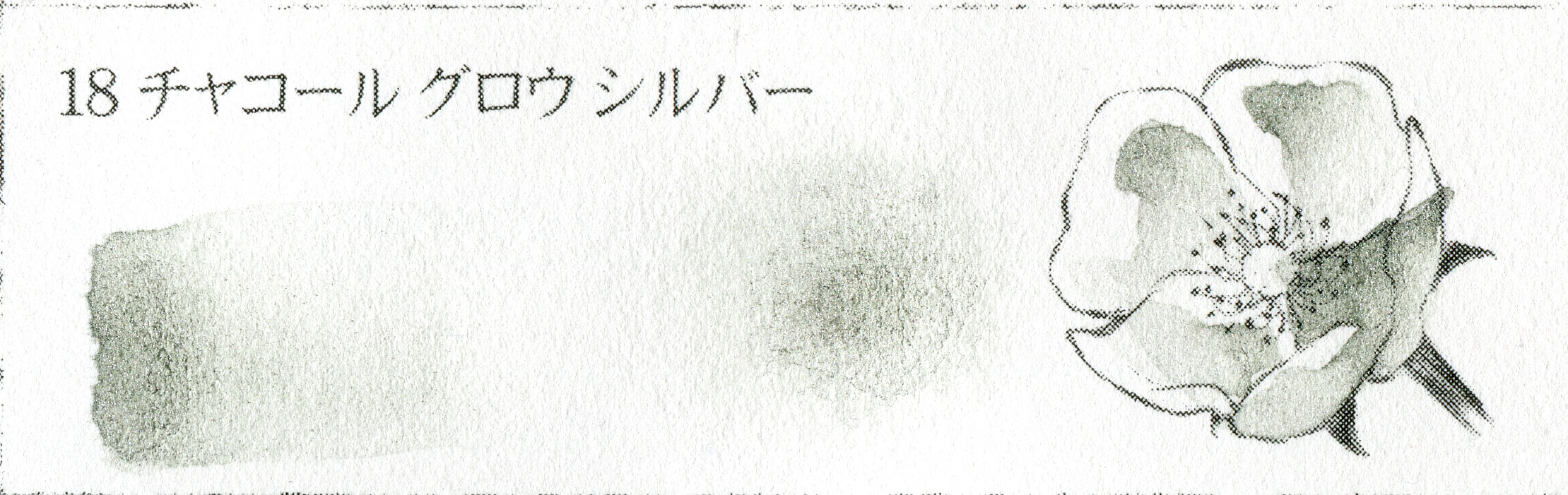 チャコールカラー 18 チャコール グロウ シルバー