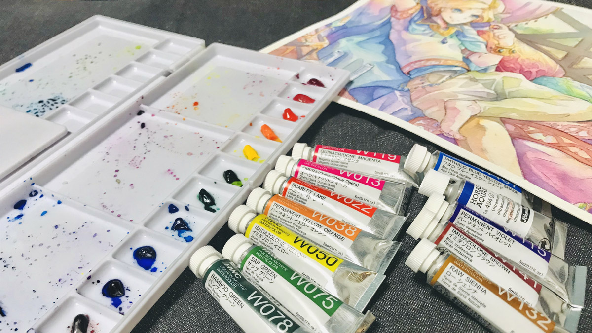 水彩初心者向け 俺のホルベイン最強12色セットを考えた 水彩絵具使ってみた ドットコム