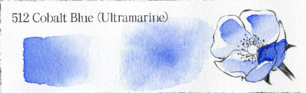 512 Cobalt Blue (Ultramarine) | 水彩絵具使ってみた！ドットコム